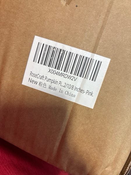 Condition photo showing New/Like New for RoseCraft Pumpkin Pillows, 3Pcs Throw Pillows Cushion Fall Thanksgiving Decorations, Autumn Fluffy Stuffed Plush Bedroom Sofa Supplies Home Indoor Decor, 12/10/8 Inches - Pink.