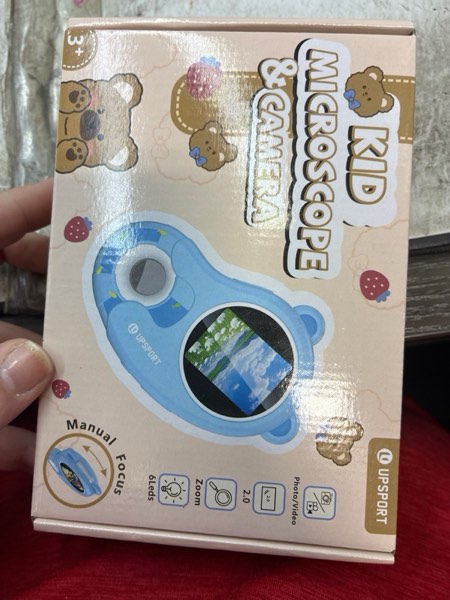 Condition photo showing New/Like New for 2 in 1 Microscope for Kids Video Camera, UPSPORT 2"HD IPS Screen 1000X Handheld Digital Microscopes Pocket Portable Microscope Camera, USB PC Compatible, STEM Science Edu Fun for Boys Girls Toys Gifts