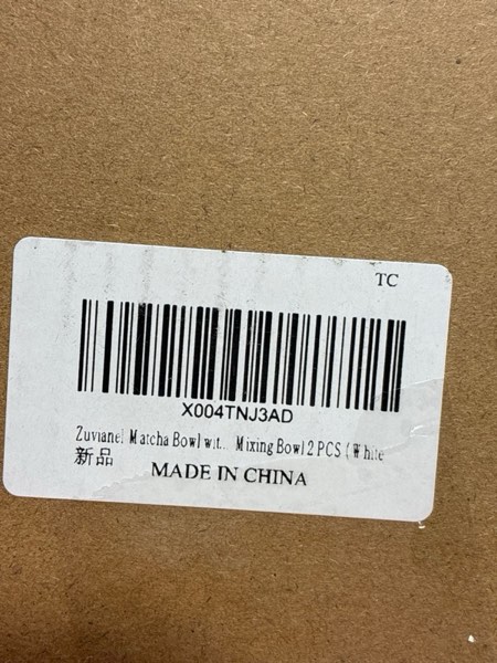 Condition photo showing New/Like New for Matcha Bowl with Spout Ceramic Chawan Mixing Bowl 18 oz (White