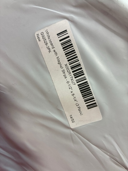 Condition photo showing New/Like New for Whiteboard with Magnet Strips - 6-1/2" x 8-1/4" (3 Pack)