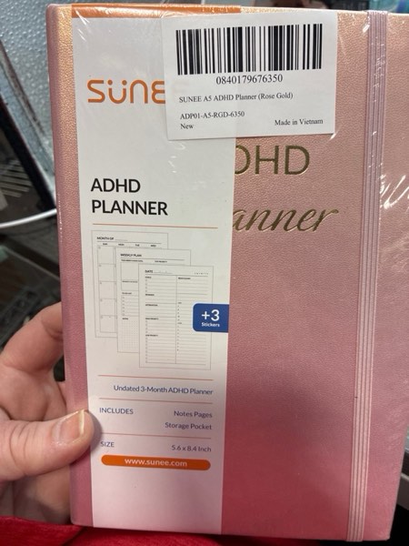 Condition photo showing New/Like New for SUNEE Password Book with Colorful Alphabetical Tabs, Password Books for Seniors, Password Keeper Book for Computer and Internet Address Website Login, 5.3''x 7.7''- Rose Gold