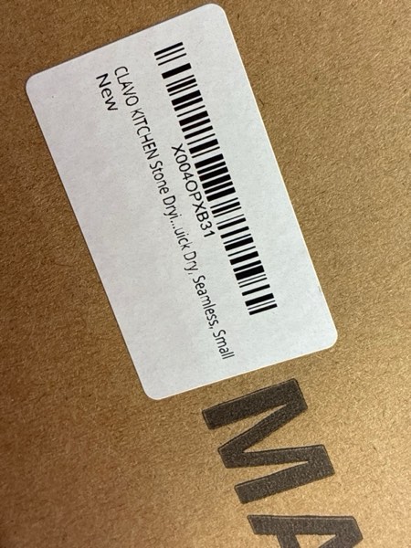 Condition photo showing New/Like New for CLAVO Stone Drying Mat for Kitchen Counter – Fast Absorbing Diatomaceous Earth Dish Drying Mat – Non-Slip, Easy-to-Clean, Multi-Purpose Kitchen Stone Drying Mat for Dishes|15.7” x 11.8"