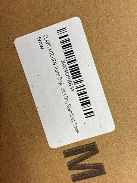 Condition photo showing New/Like New for CLAVO Stone Drying Mat for Kitchen Counter – Fast Absorbing Diatomaceous Earth Dish Drying Mat – Non-Slip, Easy-to-Clean, Multi-Purpose Kitchen Stone Drying Mat for Dishes|15.7” x 11.8"