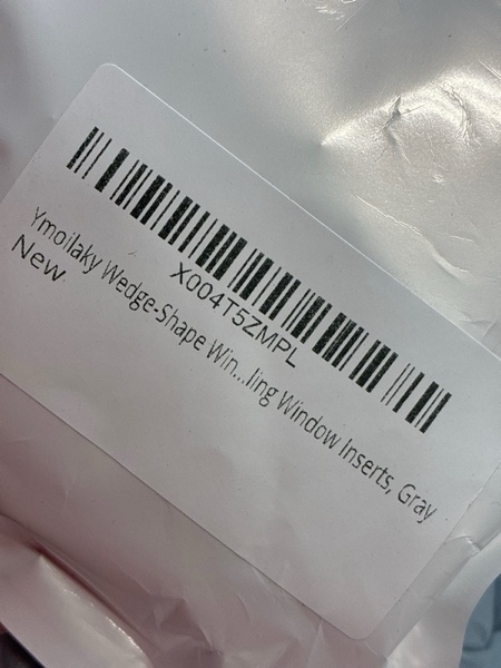 Condition photo showing New/Like New for Ymoilaky Wedge-Shape Window Weather Stripping Door Seal, 118” Foam Winter Insulation Strip for Exterior Front Door Frame Window Soundproofing Noise Cancelling Window Inserts, Gray