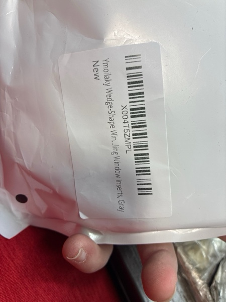 Condition photo showing New/Like New for Ymoilaky Wedge-Shape Window Weather Stripping Door Seal, 118” Foam Winter Insulation Strip for Exterior Front Door Frame Window Soundproofing Noise Cancelling Window Inserts, Gray