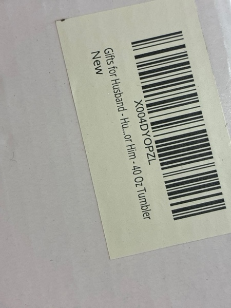 Condition photo showing New/Like New for Gifts for Husband - Husband Gifts from Wife - Wedding Anniversary, Birthday, Fathers Day Gift for Him - Love Gift Ideas for Him - 40 Oz Stainless Steel Tumbler Husband 2