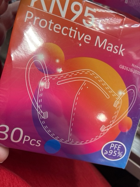 Condition photo showing New/Like New for Rasav KN95 Face Masks, Comfortable 5 Layer Cup Dust Safety Mask, Muti-colored Design KN95 Mask for Women, Men