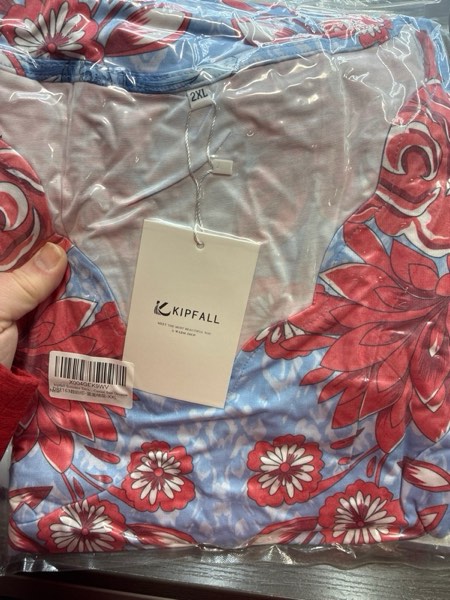 Condition photo showing New/Like New for Summer Dresses for Women Petal Short Sleeve V-Neck Beach Dress Floral Print Dressy Casual Sun Dresses Blueredflower Small
