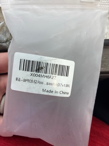 Condition photo showing New/Like New for BIPROS EZ Pass Holder – EZPass Holder for Windshield with Suction Cup Mount, Only Fits EZ Pass Mini (3.7" x 1.9"), Requires Removing Ezpass Original Velcro (Art, 1) clear