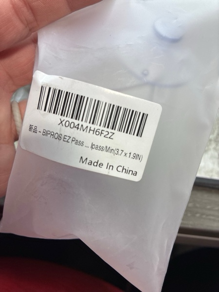 Condition photo showing New/Like New for BIPROS EZ Pass Holder – EZPass Holder for Windshield with Suction Cup Mount, Only Fits EZ Pass Mini (3.7" x 1.9"), Requires Removing Ezpass Original Velcro (Art, 1) clear