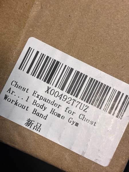 Condition photo showing New/Like New for Chest Expander for Chest Arm Legs Shoulder Back Muscles Training, Chest Exerciser for Men with 5 Removable Ropes, Fitness Training Set for Pilates Push Ups Full Body Home Gym Workout Band Chest Expander-001