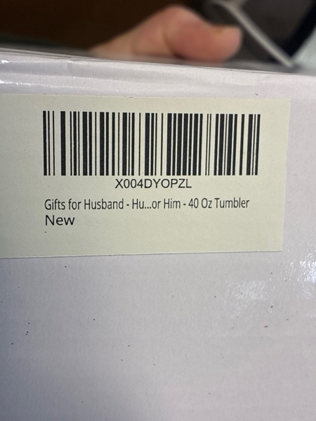 Condition photo showing New/Like New for Gifts for Husband - Husband Gifts from Wife - Wedding Anniversary, Birthday, Fathers Day Gift for Him - Love Gift Ideas for Him - 40 Oz Stainless Steel Tumbler Husband 2