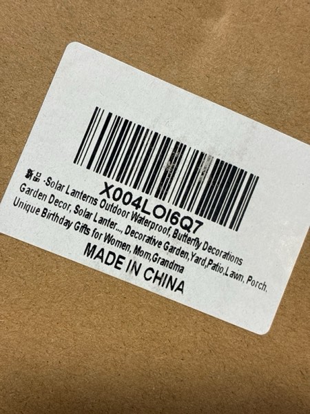 Condition photo showing New/Like New for Solar Lanterns Outdoor Waterproof, Butterfly Decorations Garden Decor, Solar Lantern Outdoor Lamp, Decorative Garden,Yard,Patio,Lawn, Porch, Unique Birthday Gifts for Women, Mom,Grandma Butterfly-01