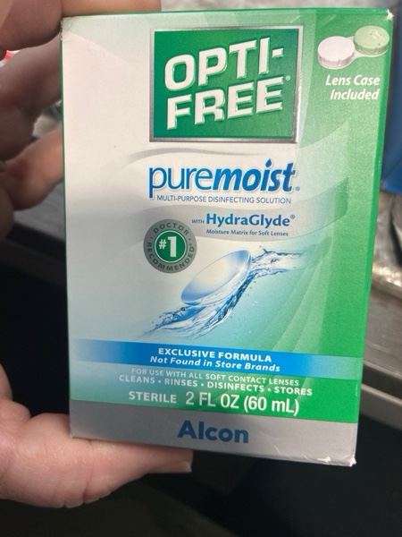 Condition photo showing New/Like New for Opti-Free Puremoist Multi-Purpose Contact Lens Cleaning and Disinfecting Solution with Lens Case, 2 Fl Oz (Pack of 1)