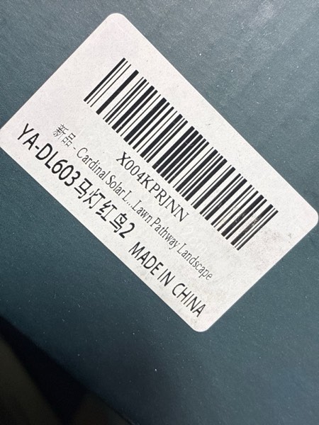 Condition photo showing New/Like New for Cardinal Solar Lanterns Outdoor Waterproof Garden Decor Suitable for Birthday Gifts for Women Mom Grandma Metal Hanging Solar Lights for Outside LED Lantern for Yard Patio Lawn Pathway Landscape