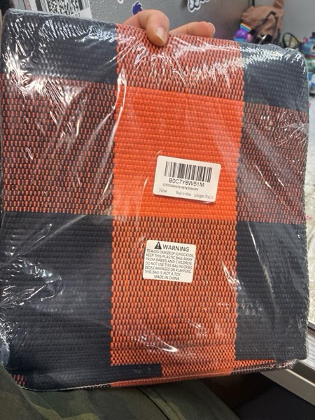 Condition photo showing New/Like New for KILOCOCO Halloween Doormat 2.3'x3.6' Buffalo Plaid Rug Outdoor Rugs for Thanksgiving Washable Fall Doormats Layered Front Door Mat for Porch/Farmhouse/Entryway/Patio Orange Rugs Christmas Decor