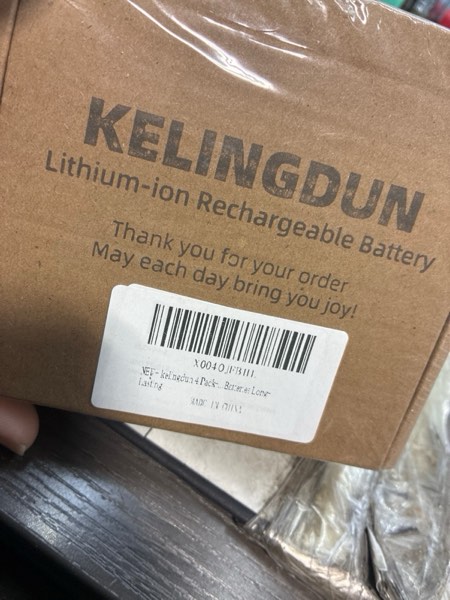Condition photo showing New/Like New for kelingdun 4 Pack-Rechargeable 9V Lithium Batteries,9900mWh USB 9 Volt Li-ion Batteries Long-Lasting