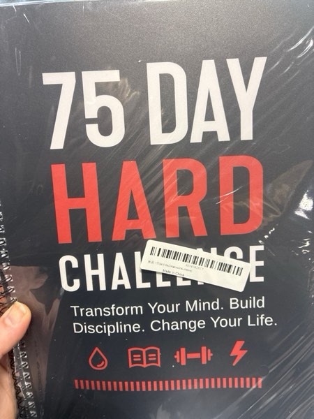 Condition photo showing New/Like New for 75 Day Hard Challenge Journal for Men or Women – 75 Hard Challenge Book with Daily Planner, Rainbow Pages & Wellness Trackers – 75 Challenge Planner Tracker for Fitness, Habits & Self-Care