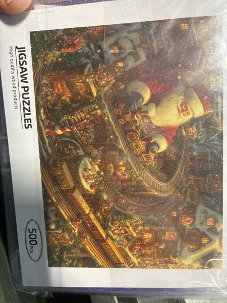 Condition photo showing New/Like New for Christmas Wooden Puzzle 500 Piece Jigsaw– 15x20.4 Inches Unique Design for Home Decor and Birthday Party Gift