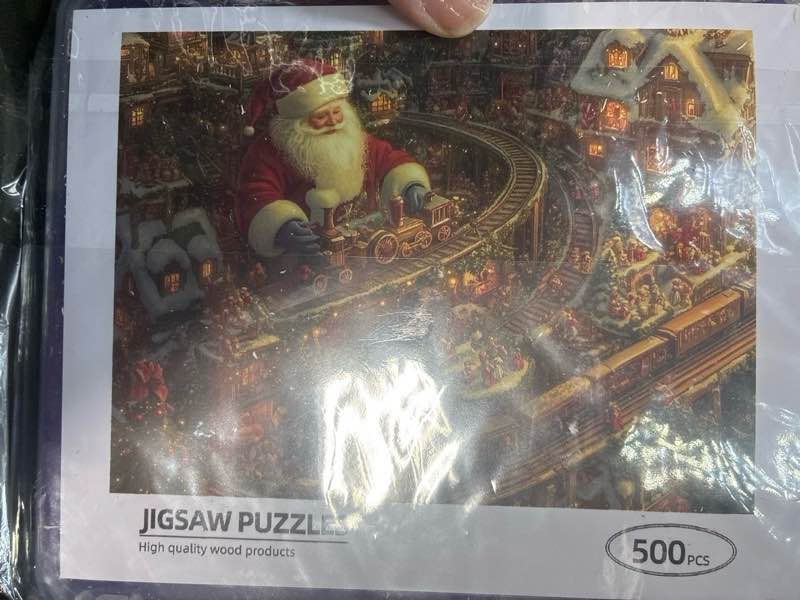 Condition photo showing New/Like New for Christmas Wooden Puzzle 500 Piece Jigsaw– 15x20.4 Inches Unique Design for Home Decor and Birthday Party Gift