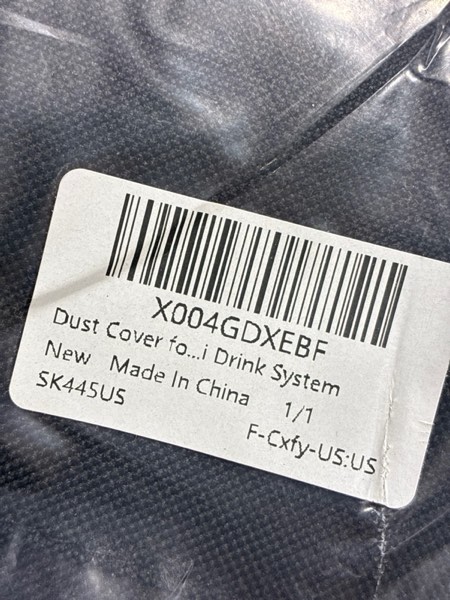 Condition photo showing New/Like New for Soda Machine Dust Cover for Ninja Thirsti Drink System, Cover Bag with Storage Pockets Compatible with Ninja Thirsty, Flavored Water Drops(Bag Only), Black