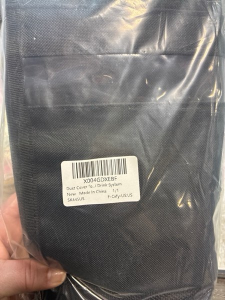 Condition photo showing New/Like New for Soda Machine Dust Cover for Ninja Thirsti Drink System, Cover Bag with Storage Pockets Compatible with Ninja Thirsty, Flavored Water Drops(Bag Only), Black