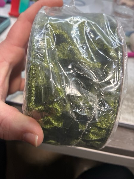 Condition photo showing New/Like New for HUIHUANG Olive Green Crushed Velvet Ribbon 2.5 inch Double Sided Wired Velvet Ribbon Thick Green Christmas Ribbon for Tree, Garlands, Wreaths, Gift Wrapping, Bows Crafts-Continuous 10 Yards