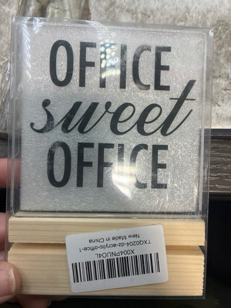 Condition photo showing New/Like New for Sweet Office Acrylic Sign, Motivational Desk Decoration, Suitable for Desks Home Office Cubicle Decoration, Gifts for Male Female Colleagues Bosses Leaders