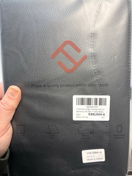 Condition photo showing New/Like New for Fintie Case for Samsung Galaxy Tab A11+ Plus 11 Inch 2025/ A9+ Plus 2023, Multi-Angle Viewing Smart Stand Back Cover with Pocket Auto Wake/Sleep, Black