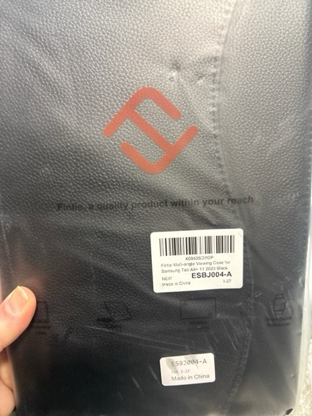 Condition photo showing New/Like New for Fintie Case for Samsung Galaxy Tab A11+ Plus 11 Inch 2025/ A9+ Plus 2023, Multi-Angle Viewing Smart Stand Back Cover with Pocket Auto Wake/Sleep, Black