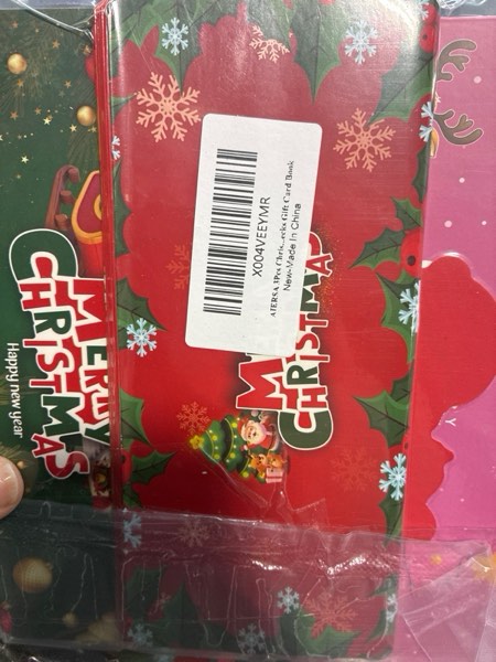 Condition photo showing New/Like New for AIERSA 3Pcs Christmas Money Holders for Cash, Foldable Christmas Cash Gift Envelopes 10 Slots, Unique Multiple Checks Gift Card Book