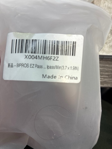 Condition photo showing New/Like New for BIPROS EZ Pass Holder – EZPass Holder for Windshield with Suction Cup Mount, Only Fits EZ Pass Mini (3.7" x 1.9"), Requires Removing Ezpass Original Velcro (Art, 1) clear