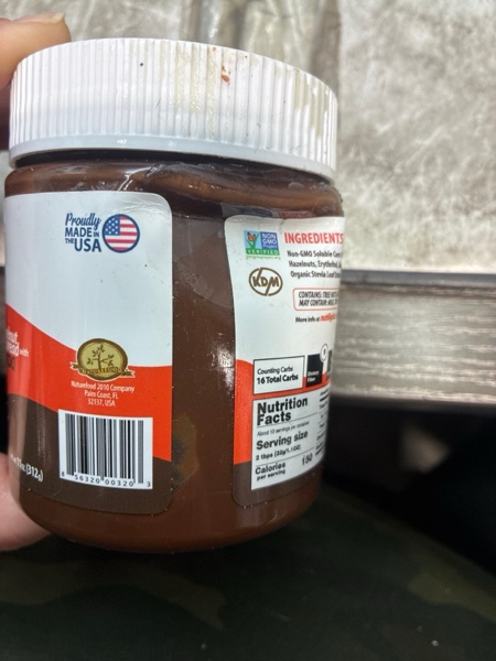Condition photo showing Good Condition for Nutilight, Hazelnut Spread with Cocoa, Sugar Free, Keto and Diabetic Friendly, Low Net Carb, Non-GMO, Naturally Sweetened with Stevia. (1 Jar, 11 oz)