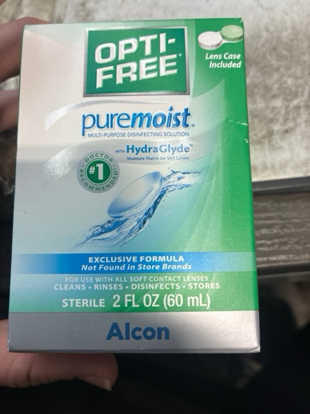 Condition photo showing New/Like New for Opti-Free Puremoist Multi-Purpose Contact Lens Cleaning and Disinfecting Solution with Lens Case, 2 Fl Oz (Pack of 1)
