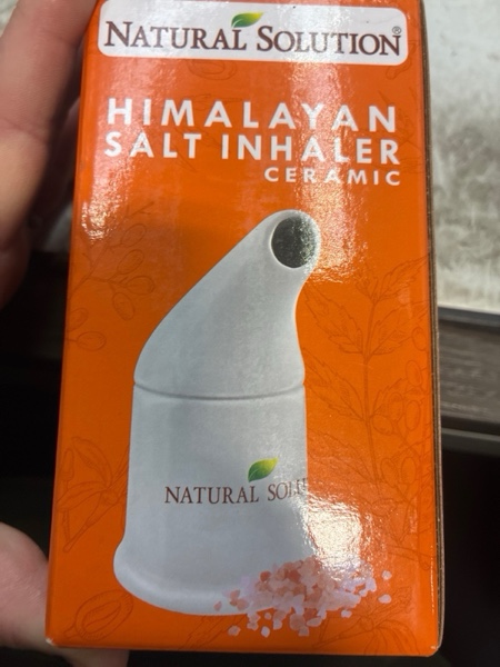 Condition photo showing New/Like New for Natural Solution Salt Inhaler Himalayan for Asthma and Allergy Relief and Other Respiratory Conditions – Handheld and Portable Himalayan Salt Inhalers