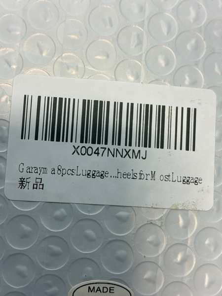 Condition photo showing New/Like New for Luggage Suitcase Replacement Wheels Set Suitcase Spinner Wheels 8Pcs PU Bearing Wheels-Install Dia 2in/50mm Width 0.63in/16mm with 2 Size Axles for Trolley Bag Drawbar Box Smooth Rolling Repair