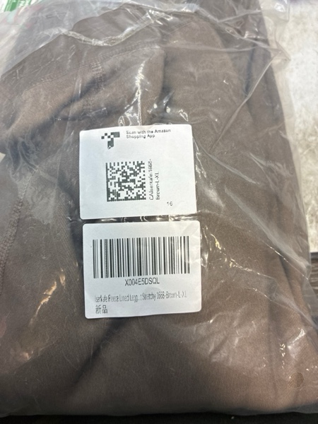 Condition photo showing New/Like New for Iserkafe Fleece Lined Tights Women Fake Translucent Pantyhose Winter Warm Thick Tights Brown(pantyhose) Small-Medium