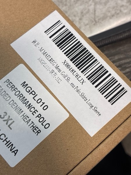 Condition photo showing New/Like New for M MAELREG Mens Golf Shirt Short Sleeve Dry Fit Print Moisture Wicking Performance Patterns Collared Polo Shirt