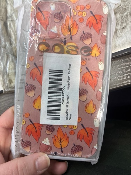 Condition photo showing New/Like New for Fall Leaves Pumpkin Acorns Case Compatible with iPhone 14 Pro Max, Aesthetic Autumn Halloween Case for iPhone 14 Pro Max for Teens Men and Women, Cool TPU Bumper Phone Case Cover
