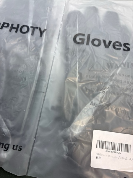 Condition photo showing New/Like New for KOPHOTY Winter Gloves Women Men,Touch Screen Gloves,Warm Water Resistant Windproof Thermal Gloves for Driving Running Cycling Phone Texting Outdoor Hiking Hand Warmer in Cold Weather(Black,M)