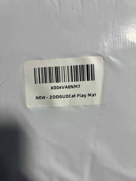 Condition photo showing New/Like New for Activity Play Cat Mat, Play Bag for Cat with 4 Holes, Durable Play Rug for Cats, Collapsible Fun Interactive Training Toys Mat for Cats Diameter 16 in, Length 24 in