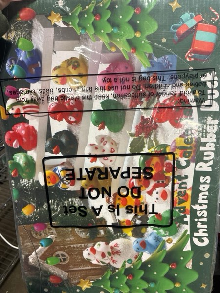 Condition photo showing New/Like New for Jerify 1 Set 2025 Christmas Rubber Duck Advent Calendar, 24 Days of Christmas Countdown Blind Toys Xmas Ducks for Kids Toddlers, Xmas Gifts for Boys Girls Holiday Party Favors