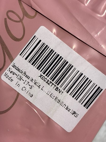 Condition photo showing New/Like New for MNAFAYY 100% Handmade Nails Butterfly Black Medium Press On Nails Full Cover Luxury Gorgeous Reusable UV Finished Fake False Nails Acrylic Nail Kit With Box Gifts for Women Mother's Day L Butterfly Black-L