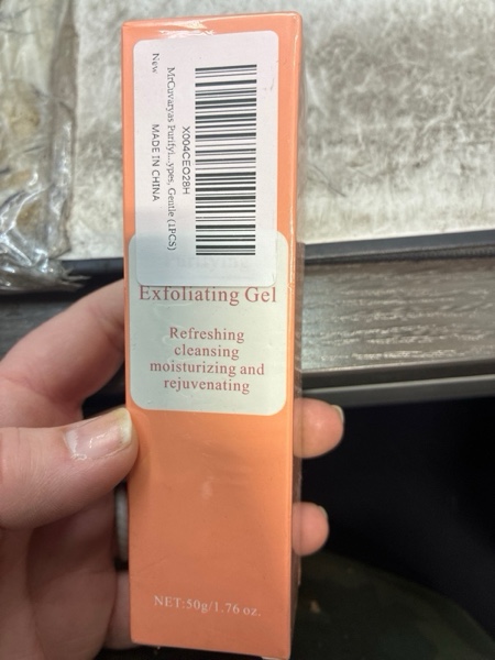 Condition photo showing New/Like New for MrCuvaryas Purifying Exfoliating Gel, Purifying Enzymes Exfoliating Gel For Face Deep Cleansing, Face Exfoliator For Gentle Cleansing, Facial Scrub, Body Scrubber, For All Skin Types, Gentle (1PCS) 1 Fl Oz (Pack of 1)
