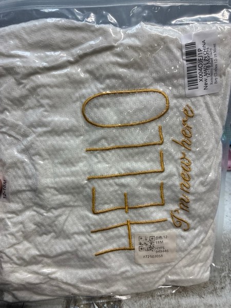 Condition photo showing New/Like New for Renotemy Newborn Baby Boy Fall Clothes, Long Sleeve Letter Printed Rompers Plaid Pants Hat Outfits Clothing Set 0-18 Months White 12-18 Months