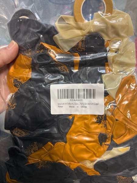Condition photo showing New/Like New for Graduation Balloons 2025 Grad Party Decoration, 50pcs 12 Inch Black and Gold Grad Latex Balloons Graduation Party Balloons for Grad class Celebrations Decoration Supplies Black Gold
