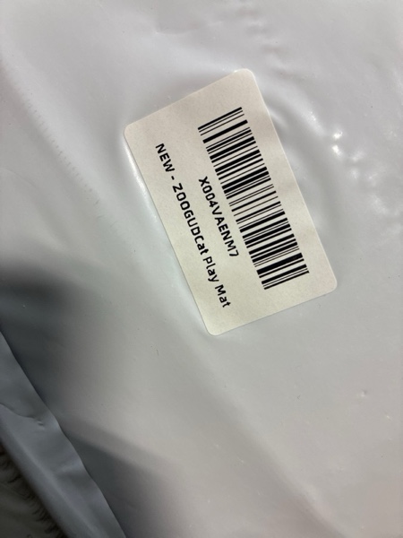 Condition photo showing New/Like New for Activity Play Cat Mat, Play Bag for Cat with 4 Holes, Durable Play Rug for Cats, Collapsible Fun Interactive Training Toys Mat for Cats Diameter 16 in, Length 24 in