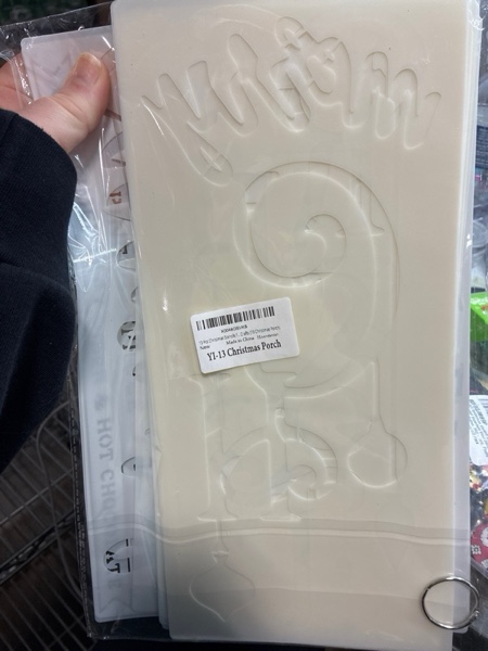 Condition photo showing New/Like New for 13 Pcs Christmas Stencils for Painting on Wood Reusable Welcome Merry Christmas Tree Stencil Large Nativity Let it Snow Believe Templates for Porch Sign Doormats Crafts (13 Christmas Porch)