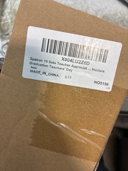 Condition photo showing New/Like New for Spakon 15 Sets Thank You Teacher Gifts Magnetic Bookmarks Gifts Leather Bookmarks with Thank You Cards and Organza Bags for Men Women Book Accessories