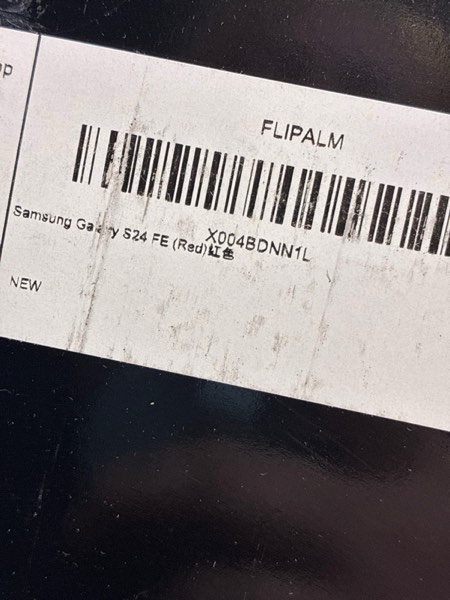 Condition photo showing New/Like New for FLIPALM Wallet Case for Samsung Galaxy S24 Fe, RFID Blocking Credit Card Holder, PU Leather Folio Flip Kickstand Protective Shockproof Cover for S24 Fe (Red, for S24 Fe - 6.4") for S24 Fe - 6.4" Red